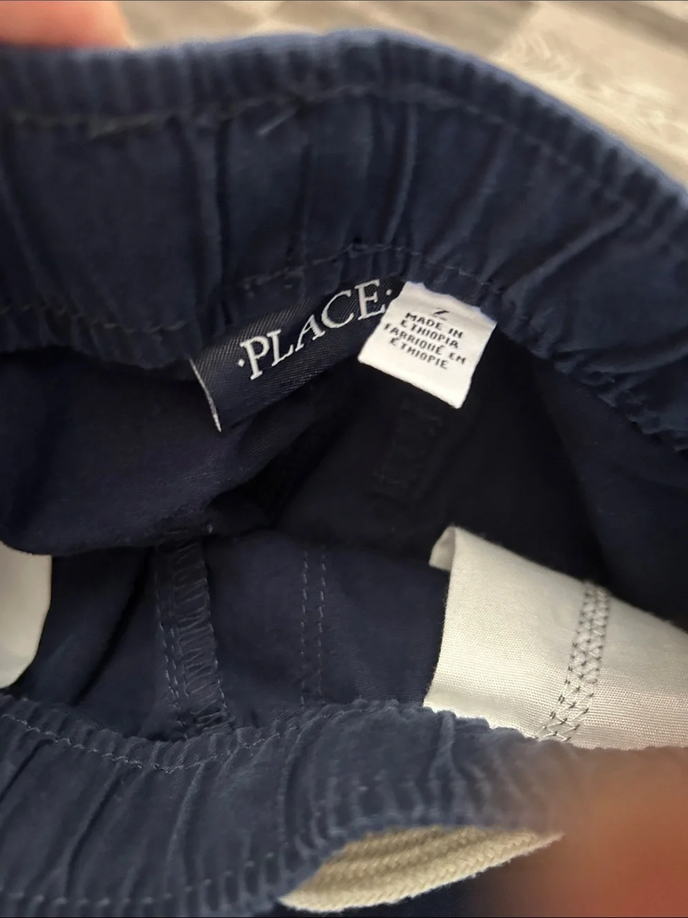 The Children's Place Navy Blue Drawstring Pull-On Shorts